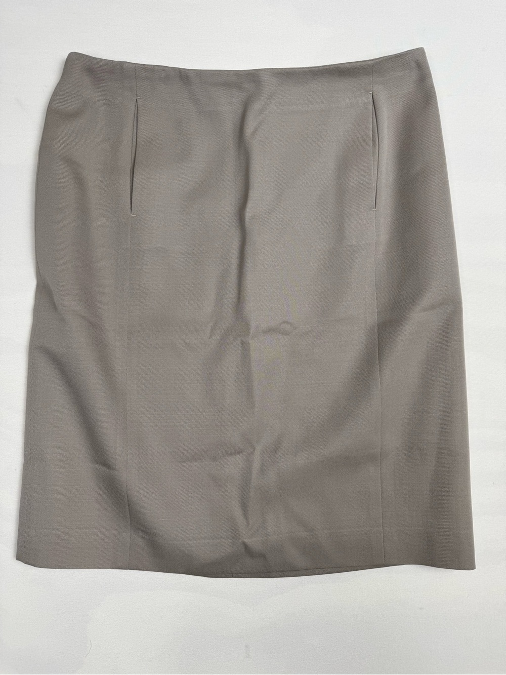 J.Crew Wool Pencil Skirt Gray Women’s 8 Front Pockets